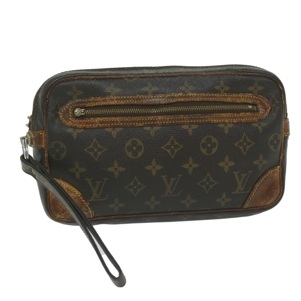 LOUIS VUITTON Monogram Marly Dragonne GM Clutch Bag M51825 LV 61212