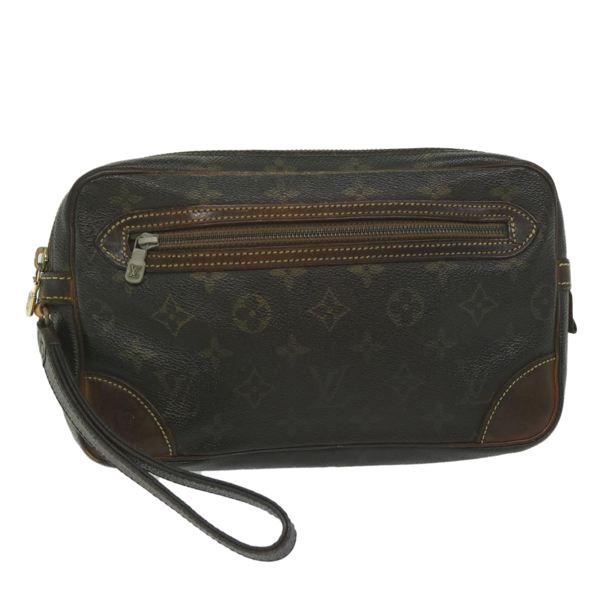 LOUIS VUITTON Monogram Marly Dragonne GM Clutch Bag M51825 LV 61213