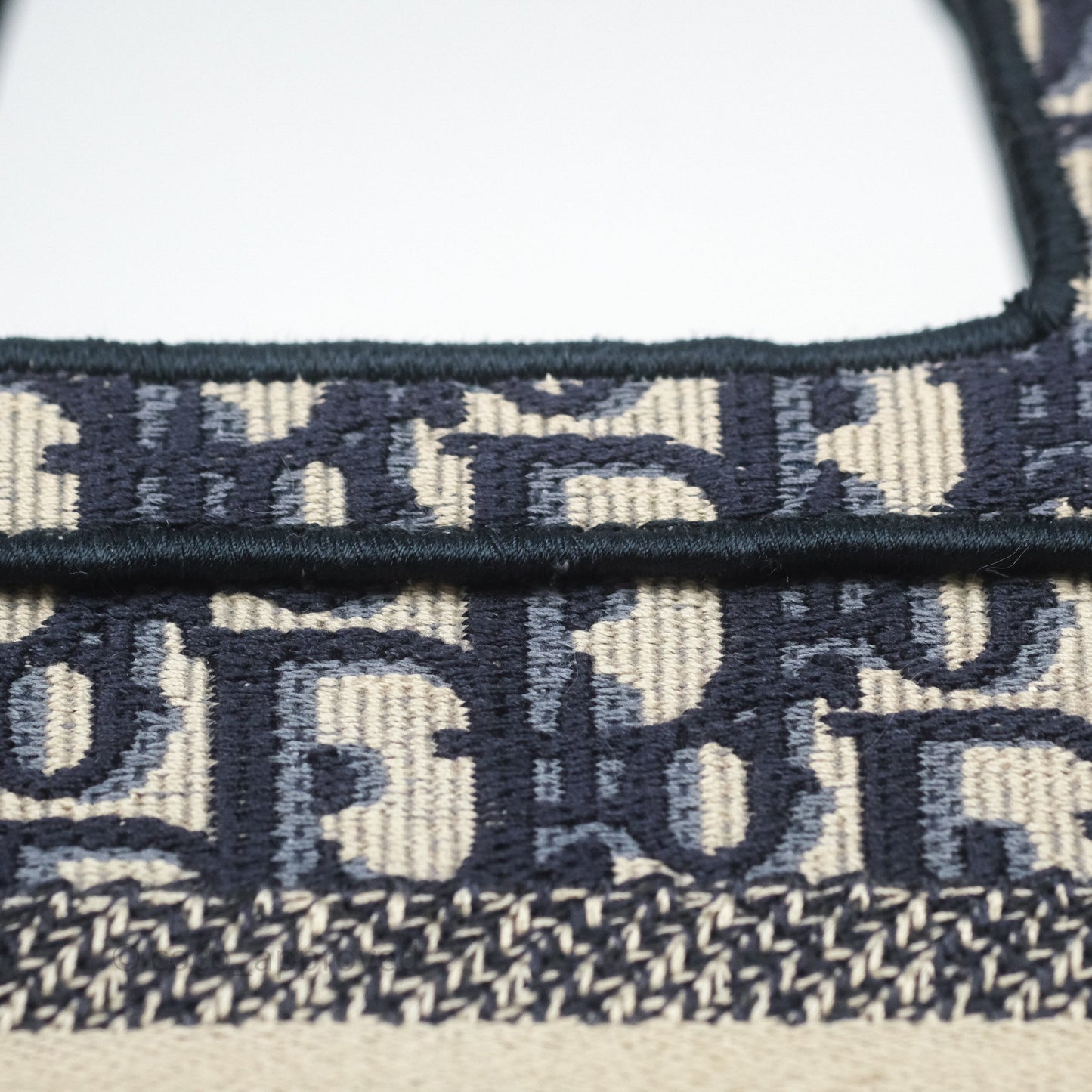 Dior Mini Book Tote Blue Oblique Canvas