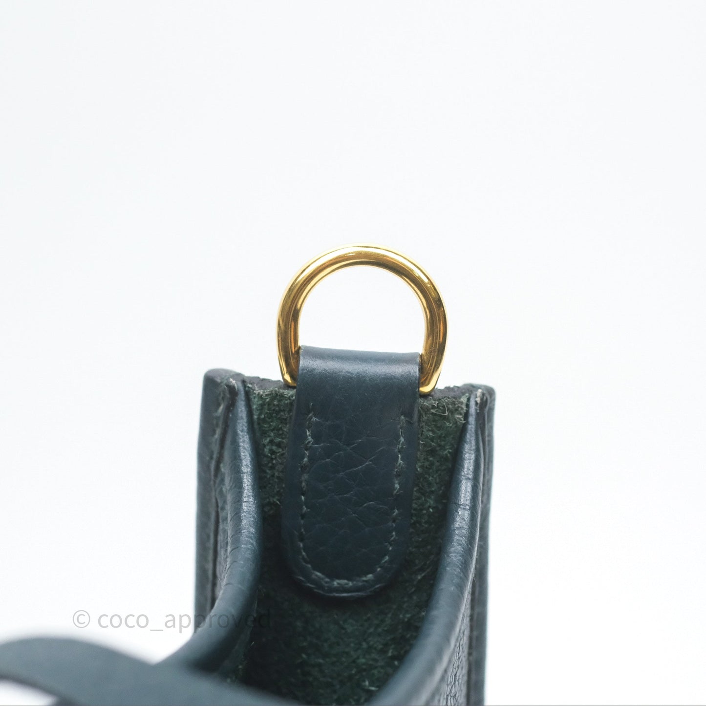 Hermès Mini Evelyne 16 Vert Cypres 6O Clemence Gold Hardware