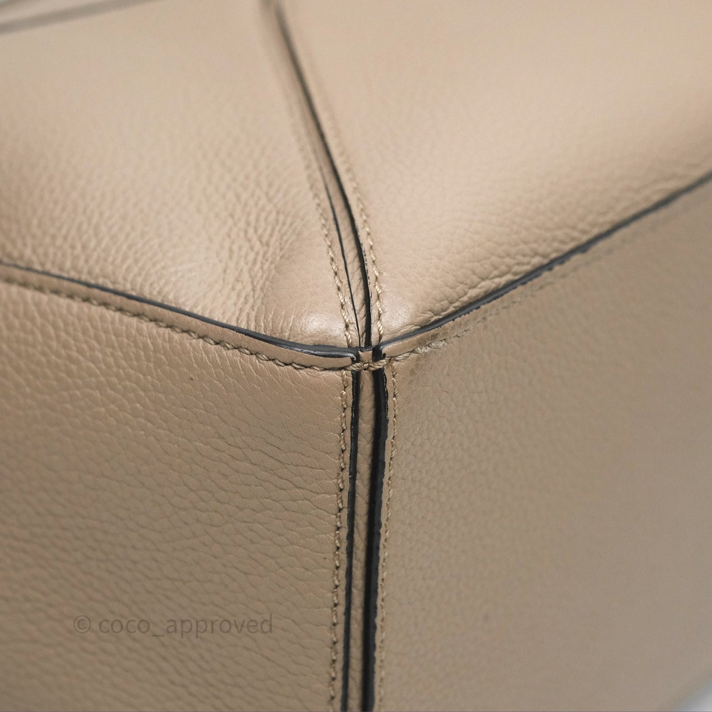 Loewe Small Puzzle Bag Sand Mink Grained Calfskin