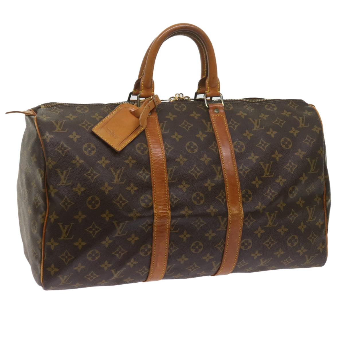 LOUIS VUITTON Monogram Keepall 45 Boston Bag M41428 LV 61250