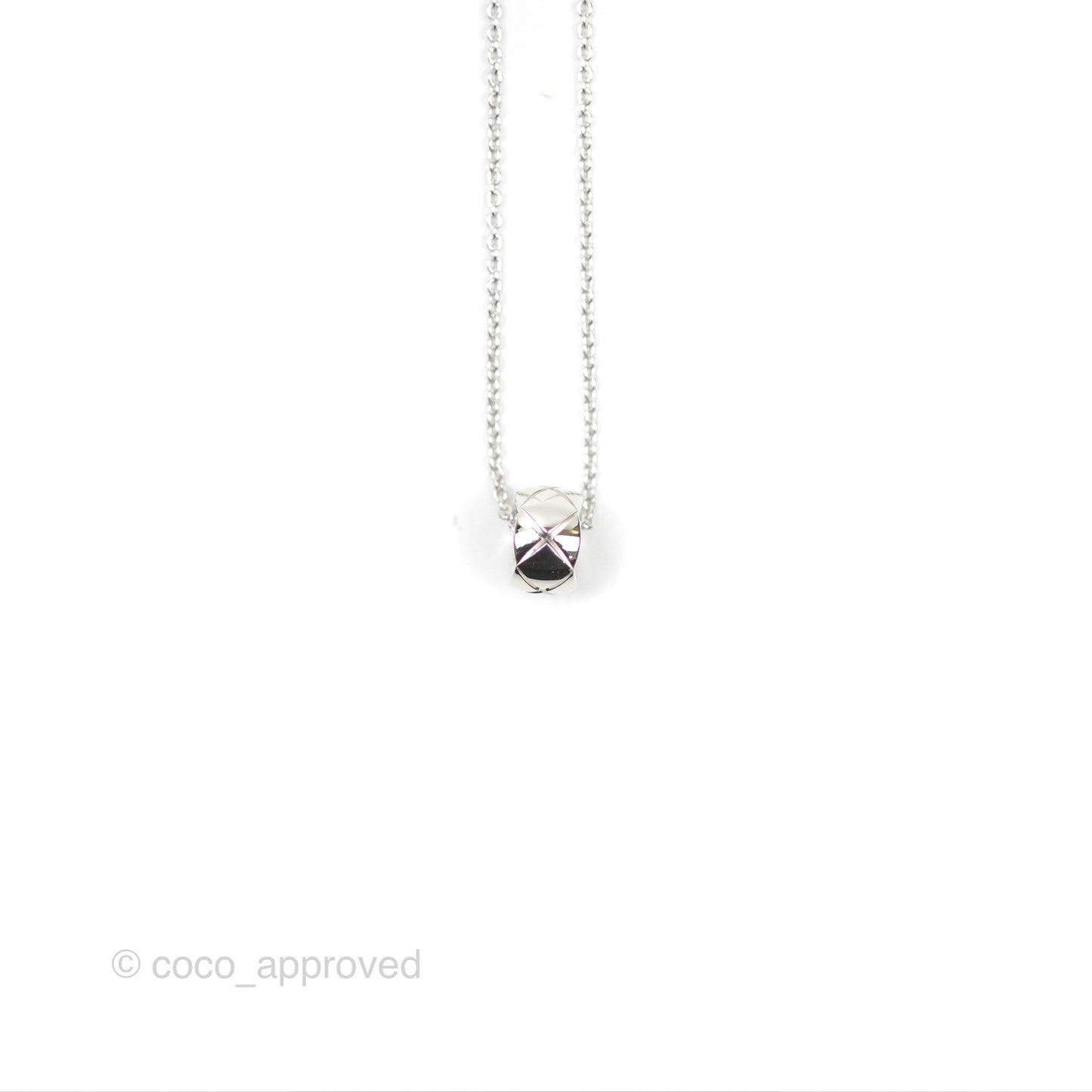 Chanel Coco Crush Necklace 18K White Gold