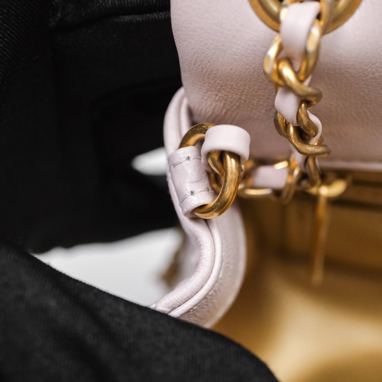 Chanel Mini Rectangular Pearl Crush Lilac Lambskin Aged Gold Hardware