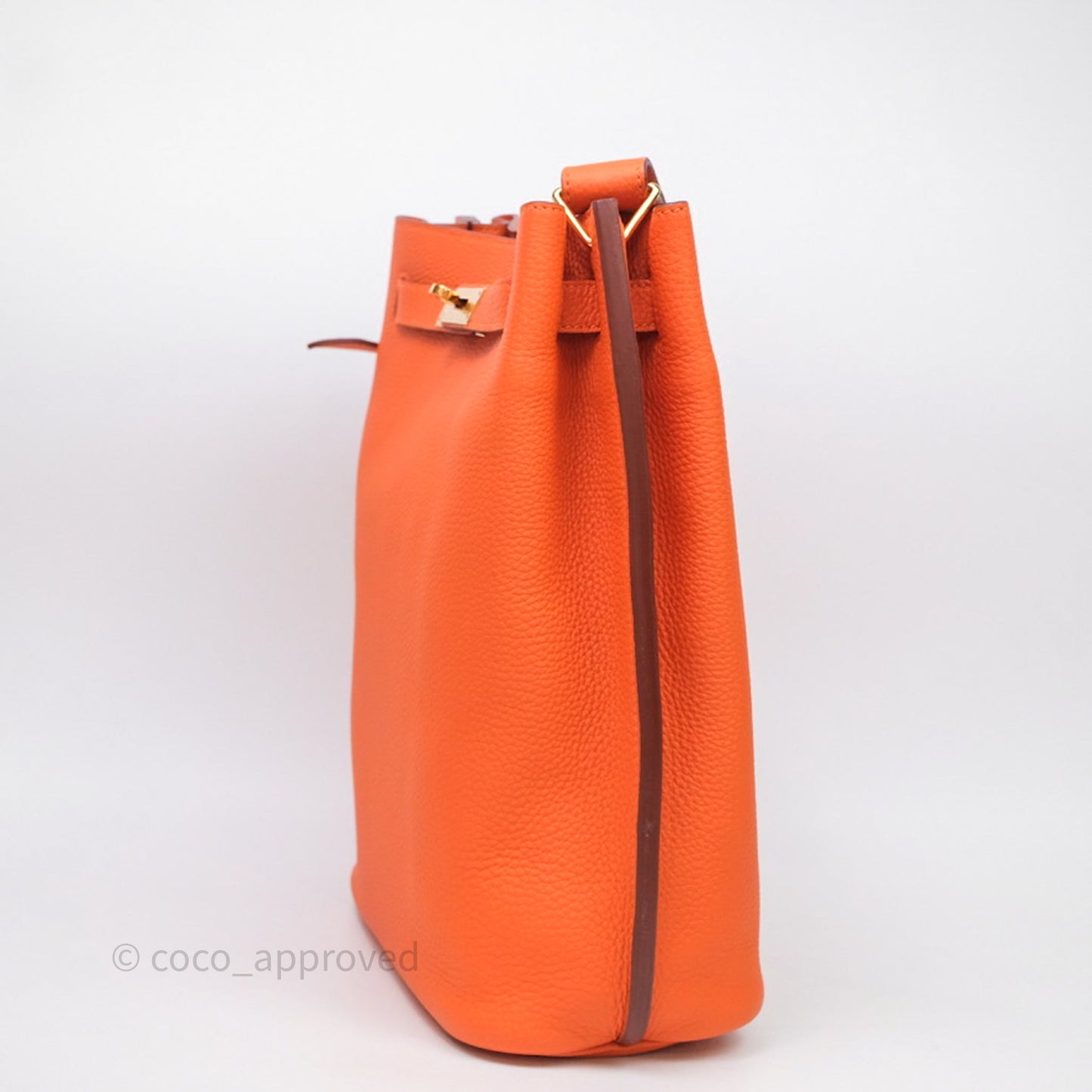 Hermes Kelly So Orange Togo Gold Hardware