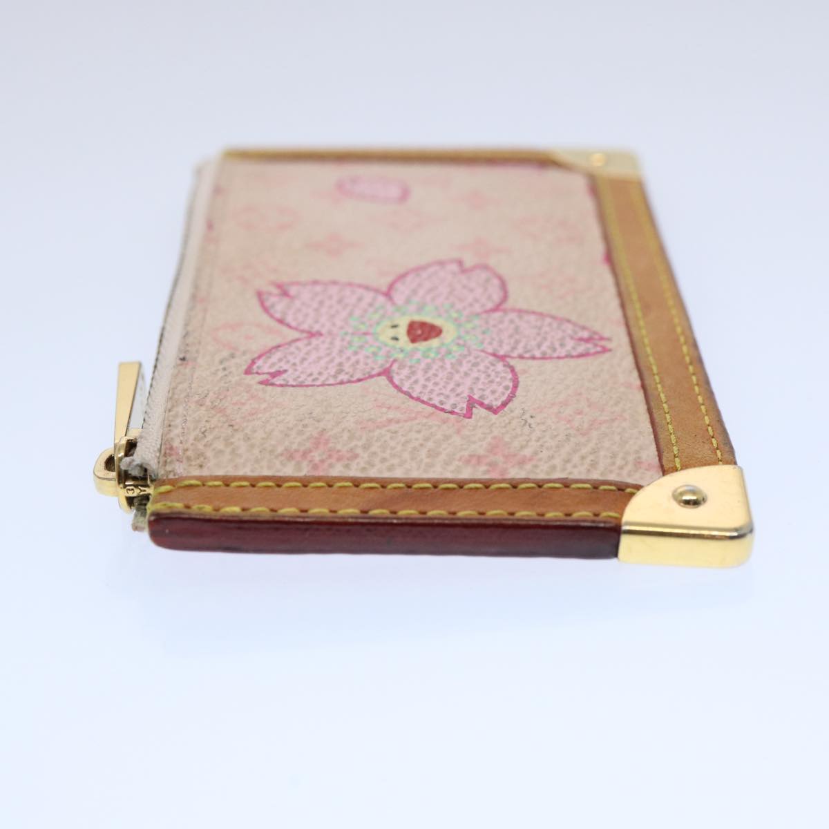 LOUIS VUITTON Monogram Cherry Blossom Pochette Cles Coin Purse M92016 61273
