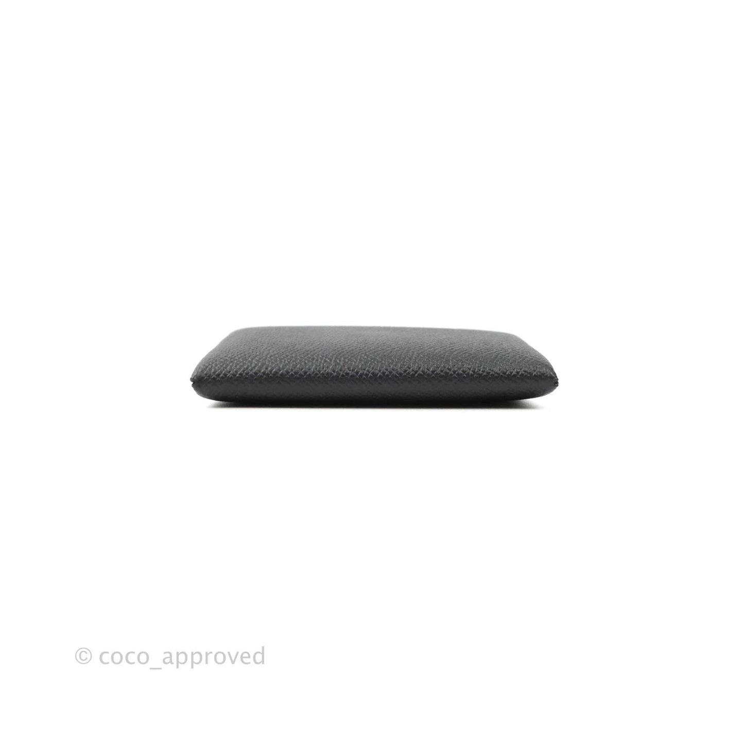 Hermès Calvi Card Holder Epsom Black