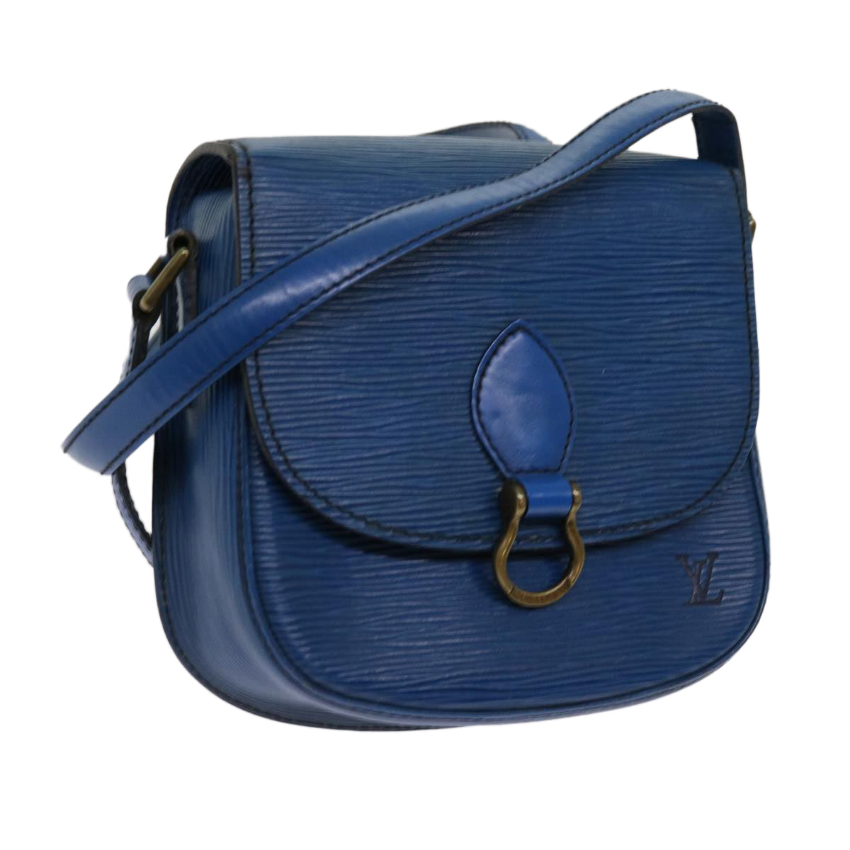 LOUIS VUITTON Epi Saint Cloud PM Shoulder Bag Blue M52195 LV 61278