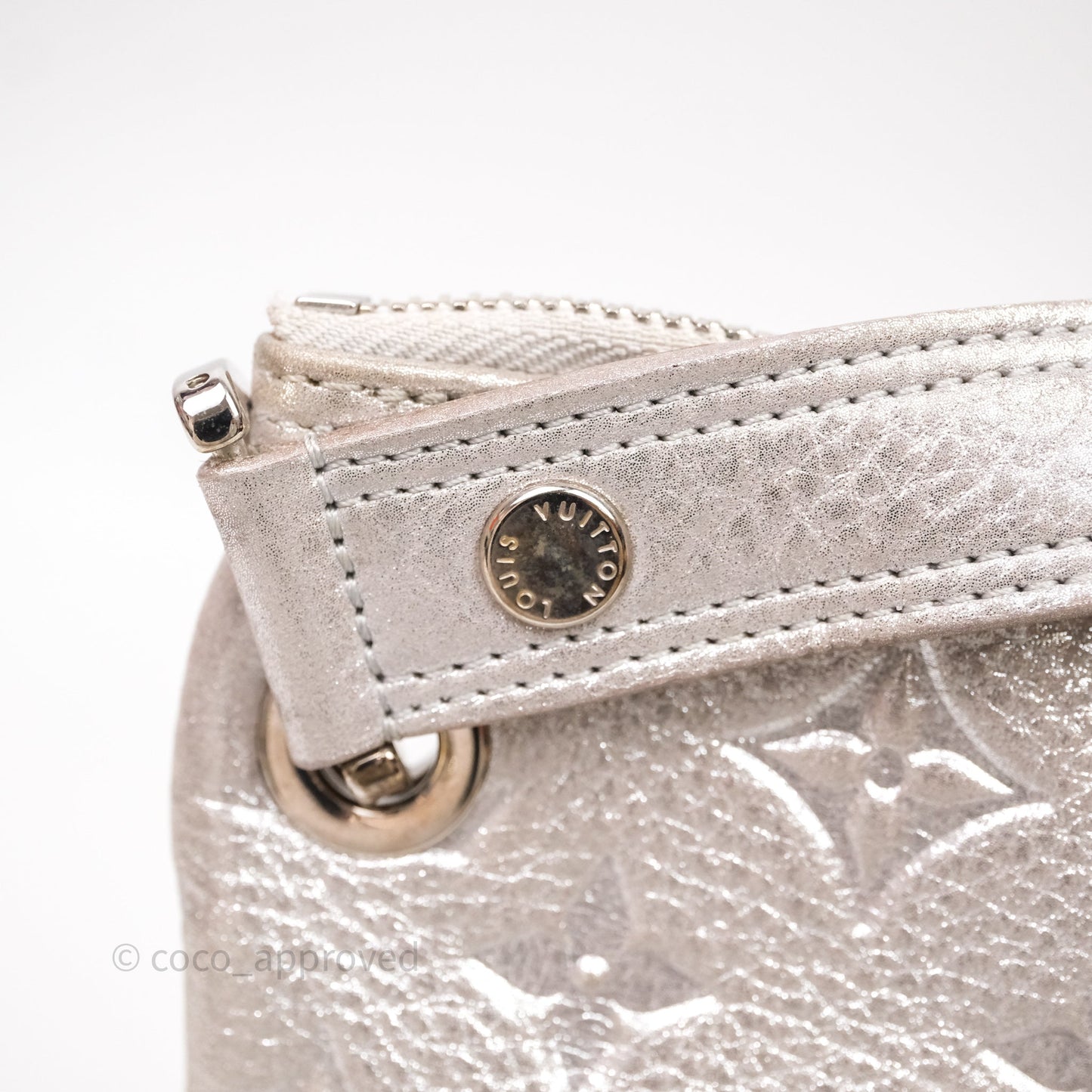 Louis Vuitton Monogram Shimmer Halo Bag Silver