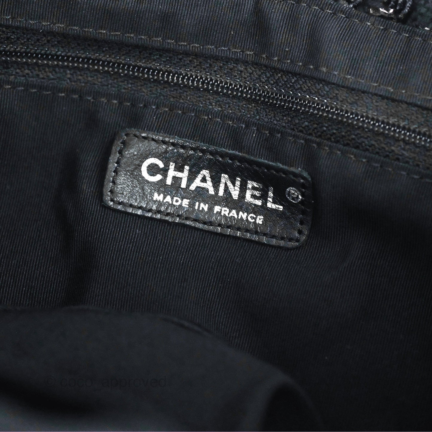 Chanel Tweed Boucle Knitting Bag Black Silver Hardware