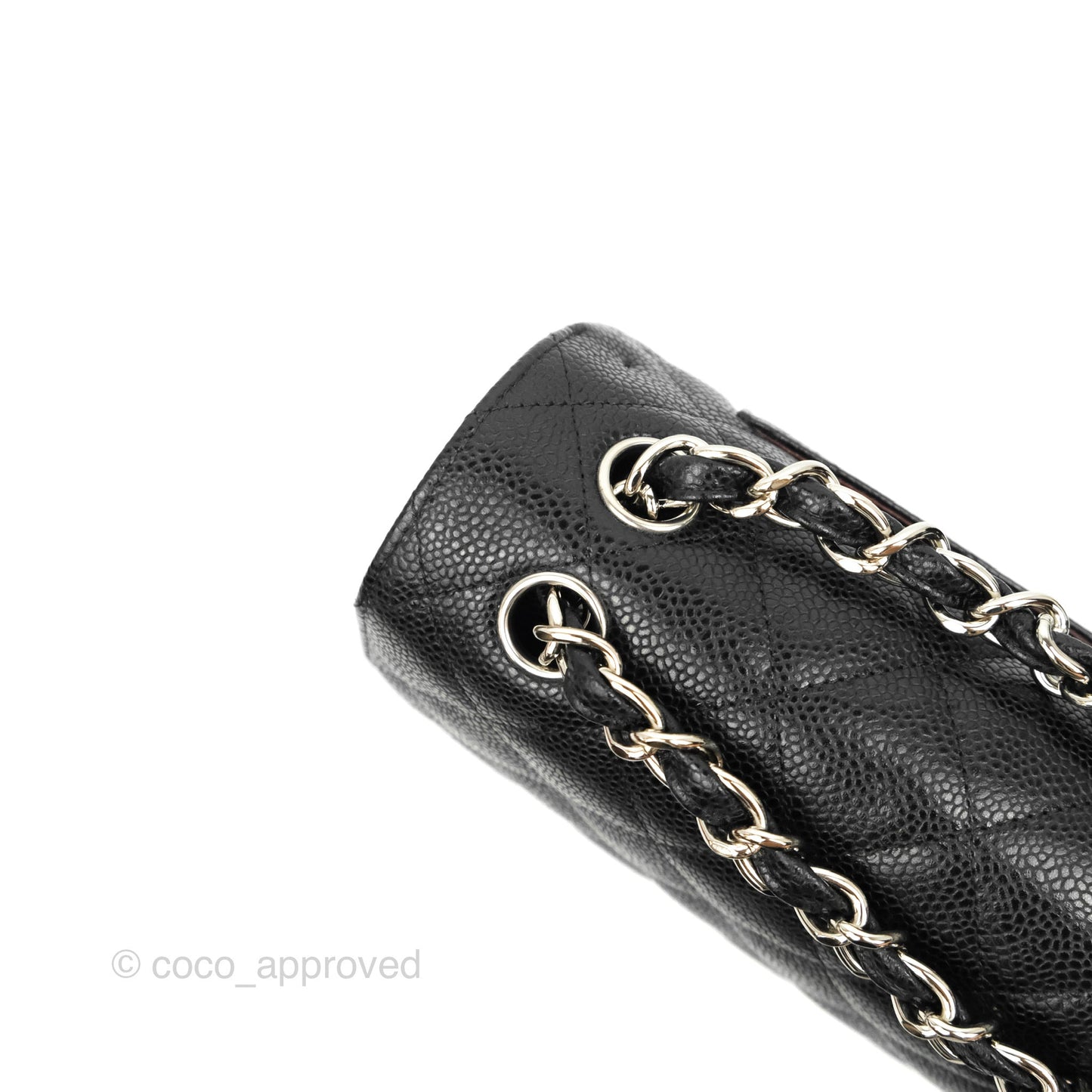 Chanel Jumbo Double Flap Black Caviar Silver Hardware⁣⁣