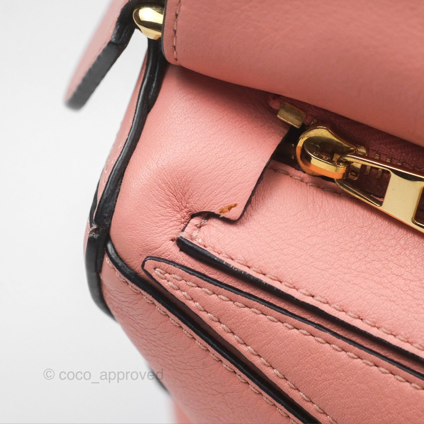Loewe Small Puzzle Bag Pink Calfskin