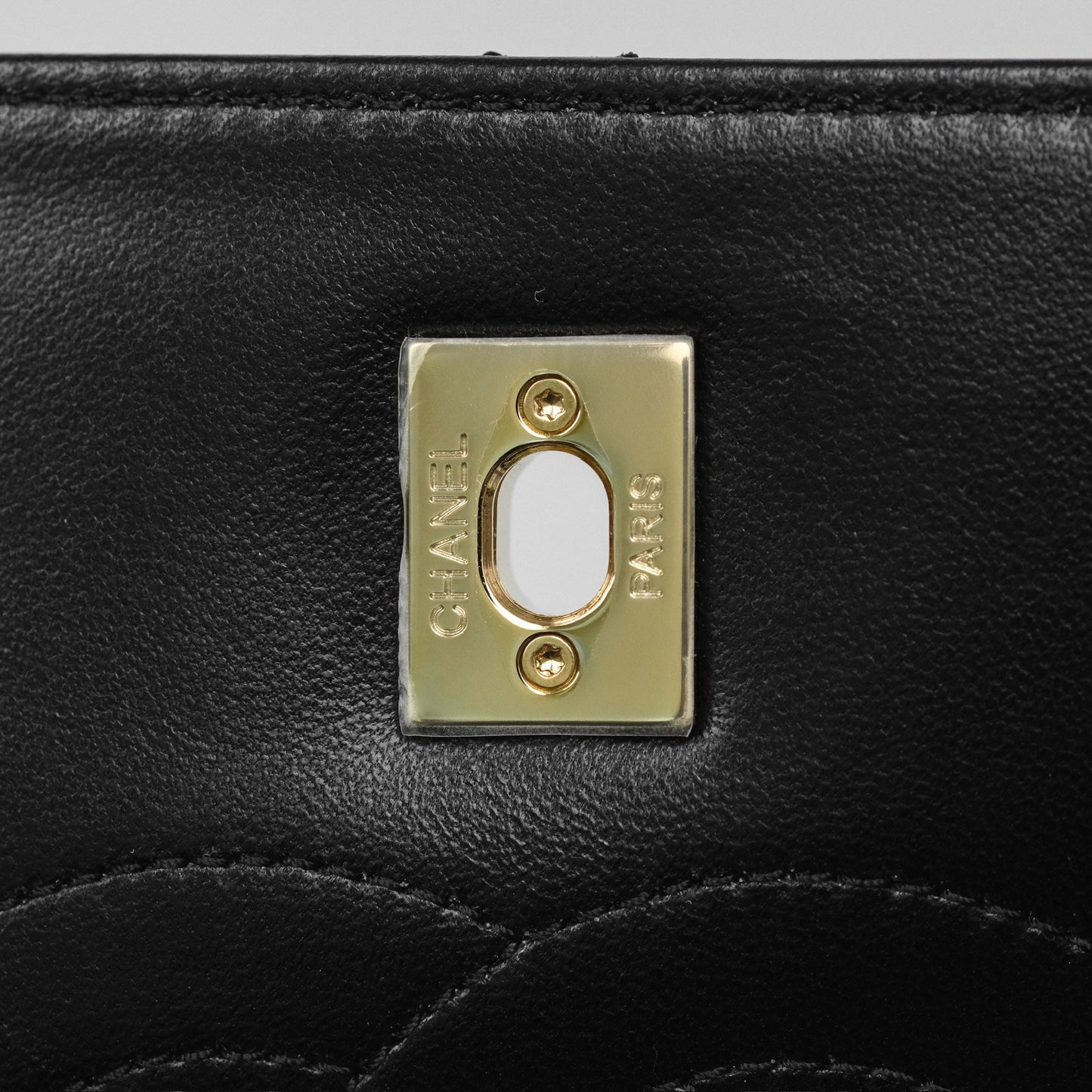 Chanel Small Trendy CC Black Lambskin Gold Hardware