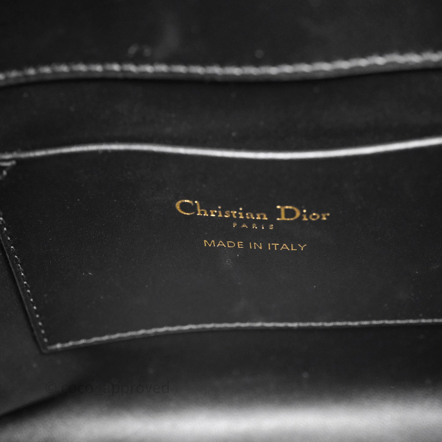 Christian Dior Small Toujours Vertical Tote Bag Black Macrocannage Calfskin Gold Hardware