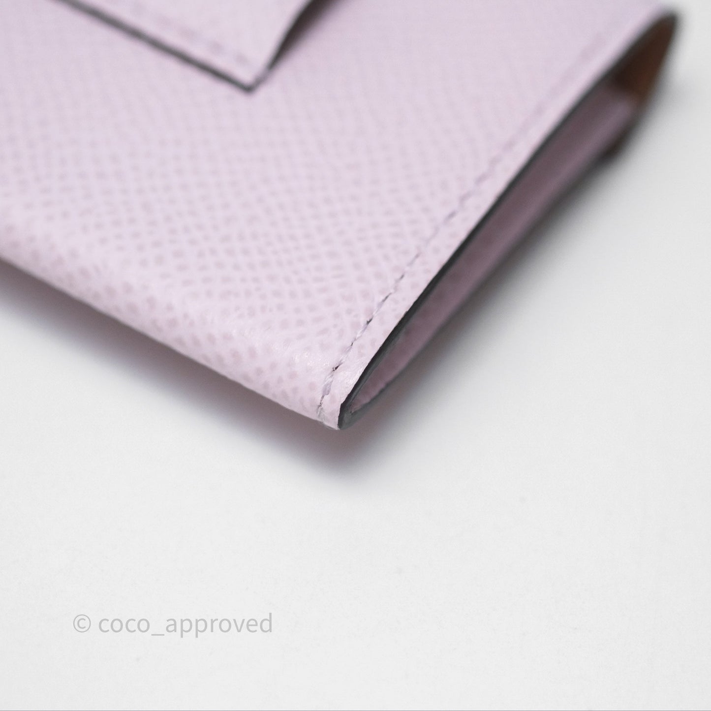 Hermès Epsom Kelly Pocket 18 Belt Mauve Pale 09 Palladium Hardware