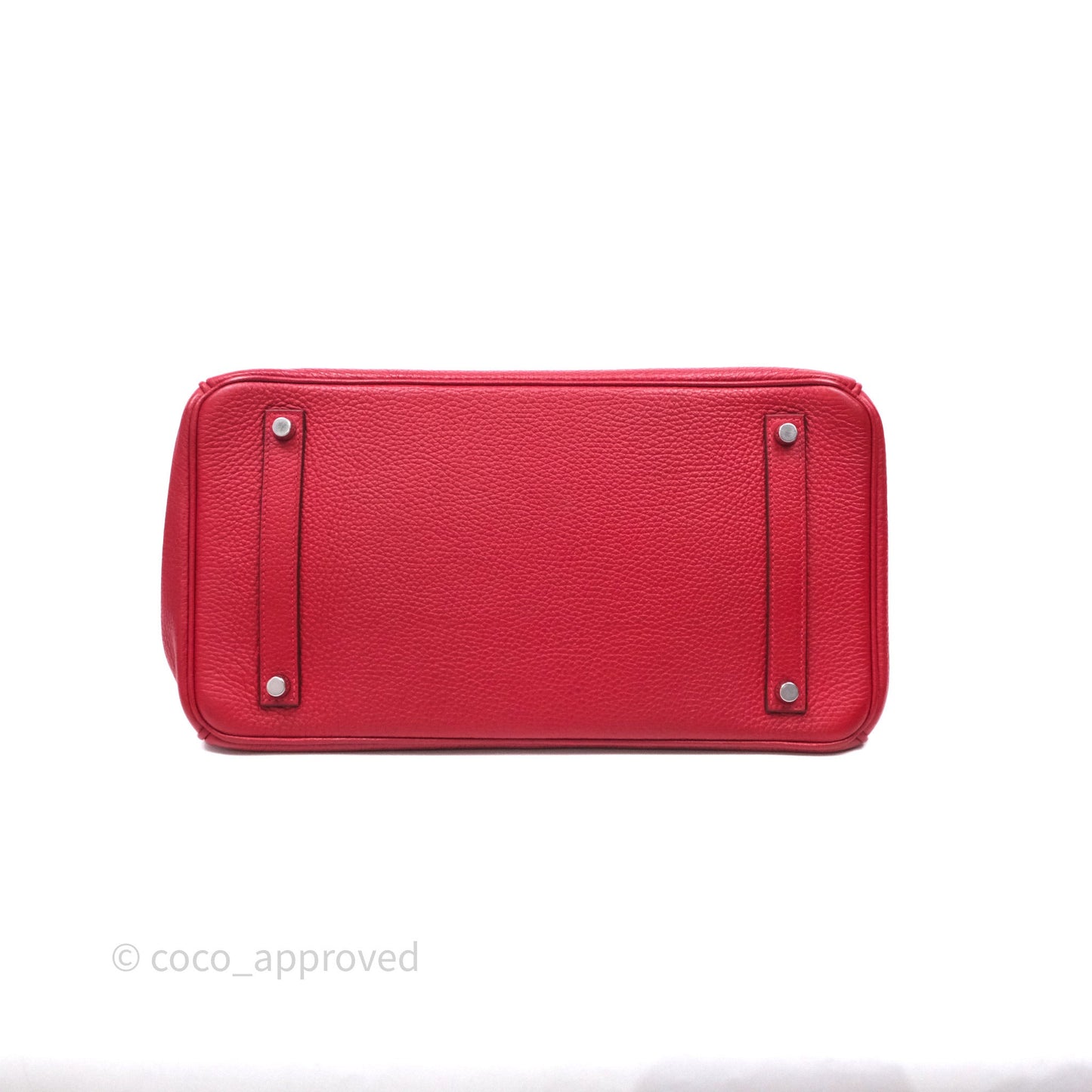 Hermes Birkin 35 Rouge Casaque Clemence Palladium Hardware