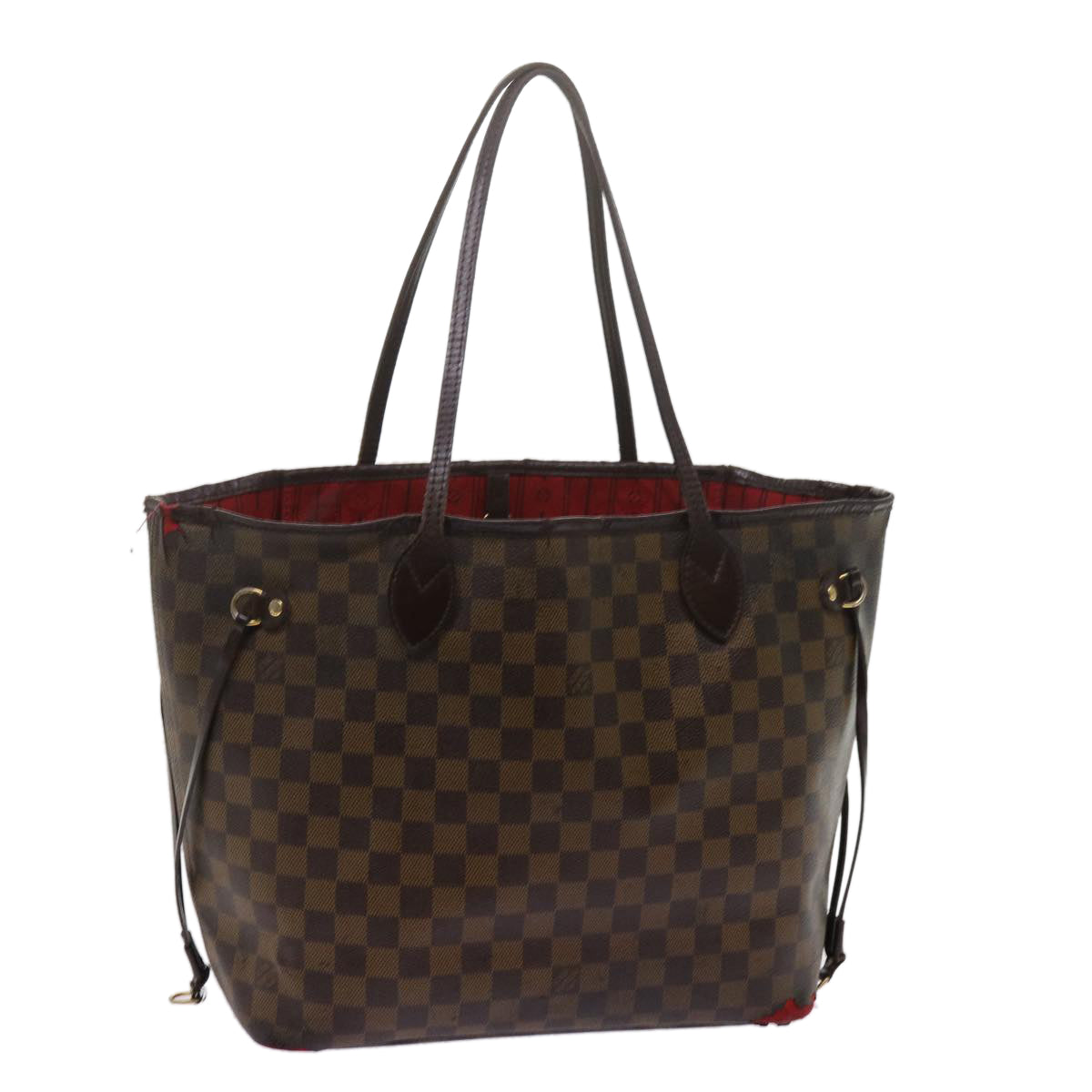 LOUIS VUITTON Damier Ebene Neverfull MM Tote Bag N51105 LV 61370