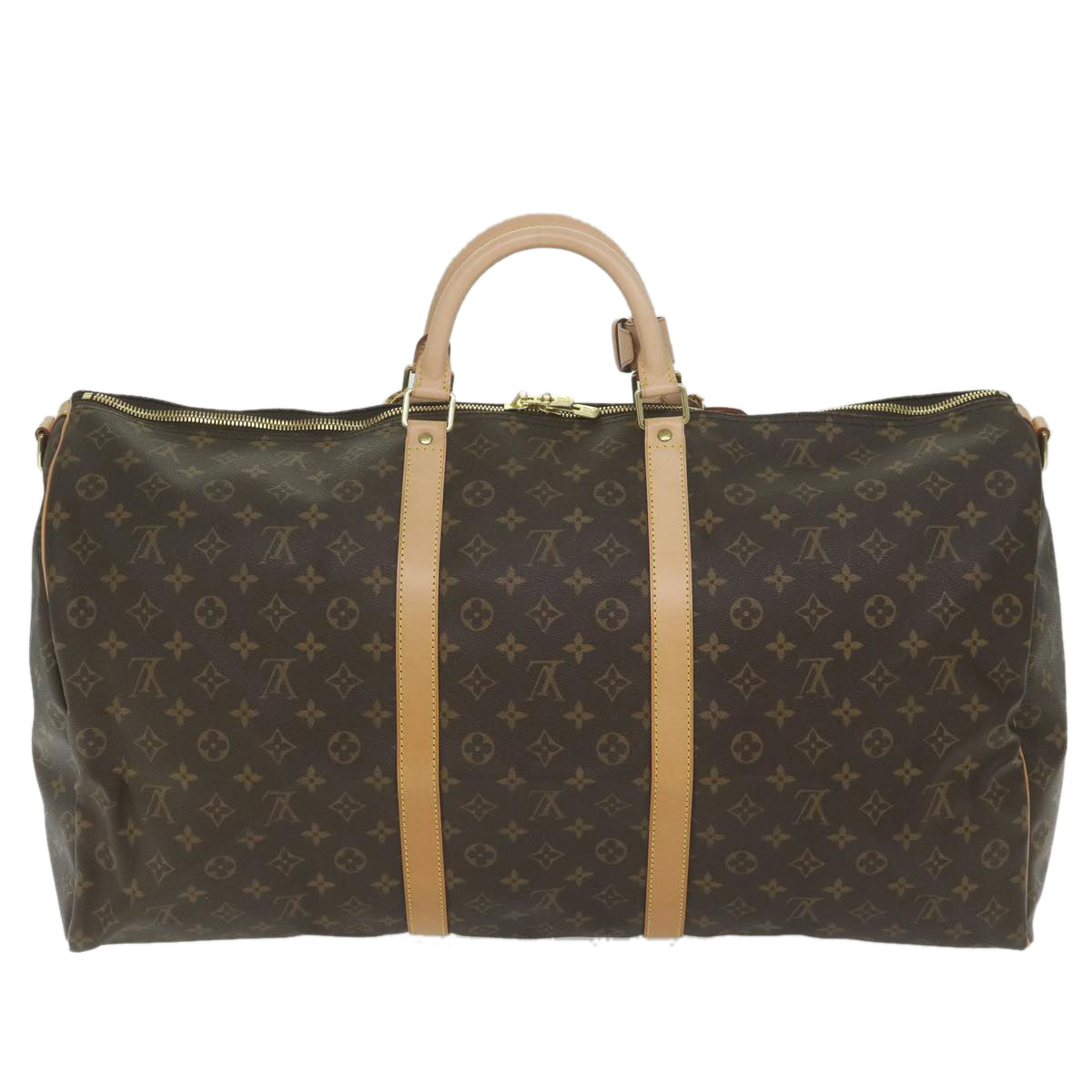 LOUIS VUITTON Monogram Keepall Bandouliere 60 Boston Bag M41412 LV 61371S