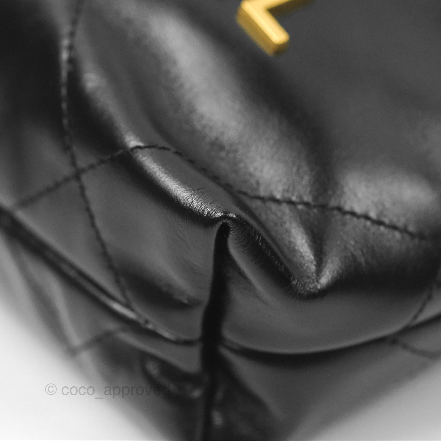 Chanel 22 Mini Bag Black Crumpled Calfskin