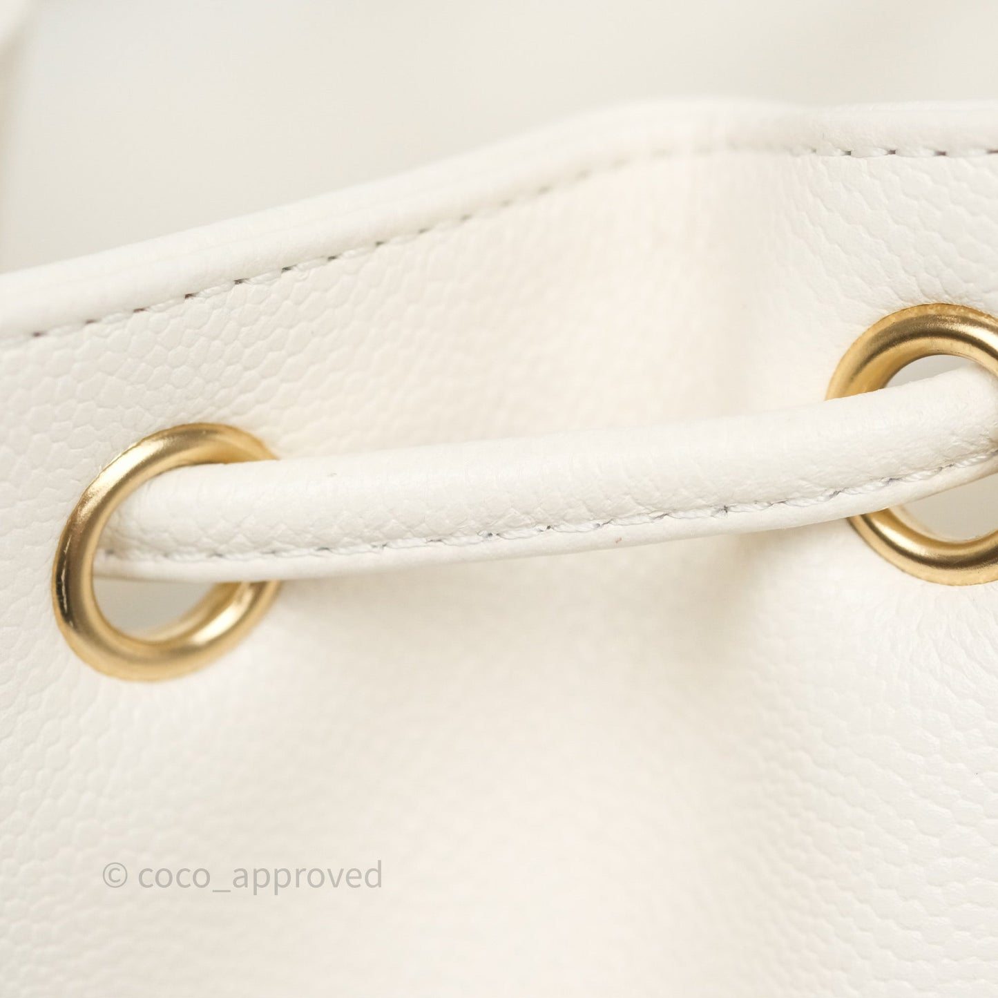 Chanel Quilted Business Affinity Backpack Ivory White Caviar Gold Hardware