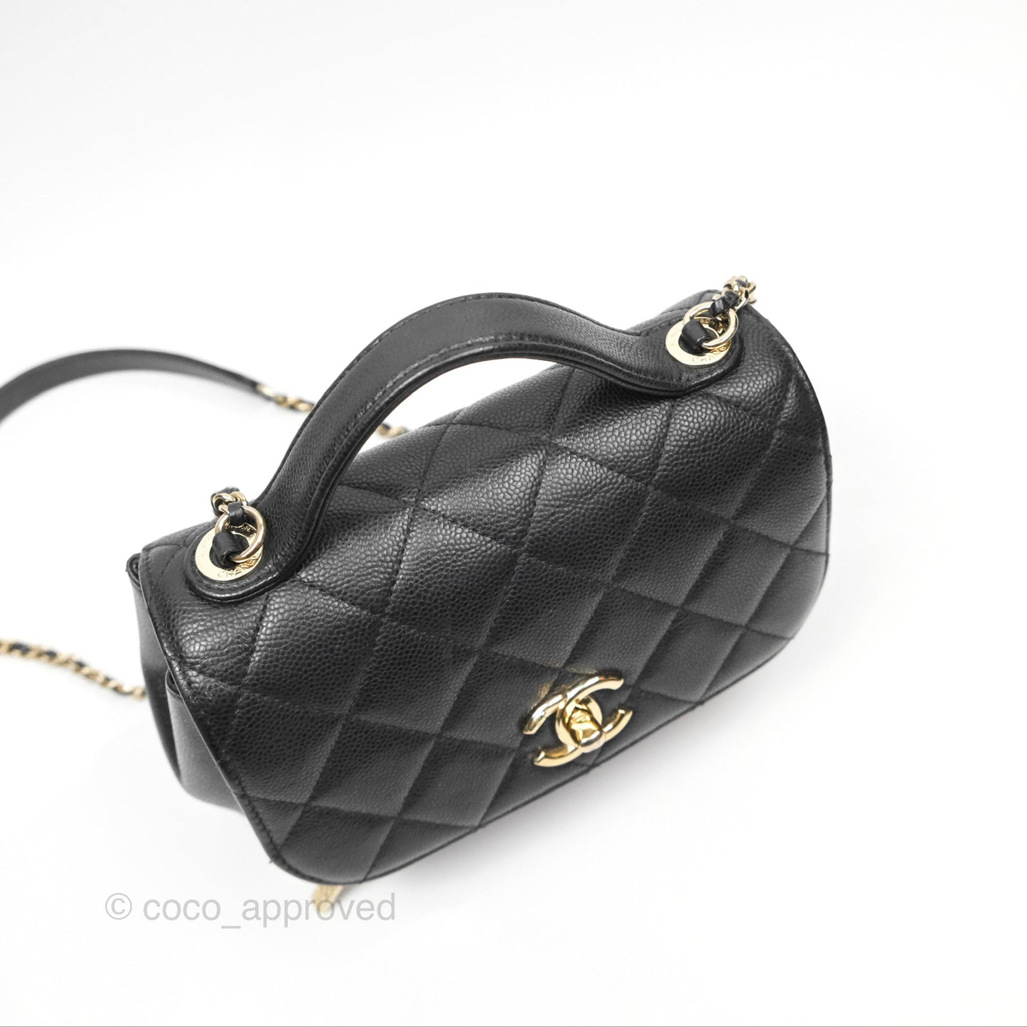 Chanel Quilted Small Business Affinity Flap Black Caviar Gold Hardware