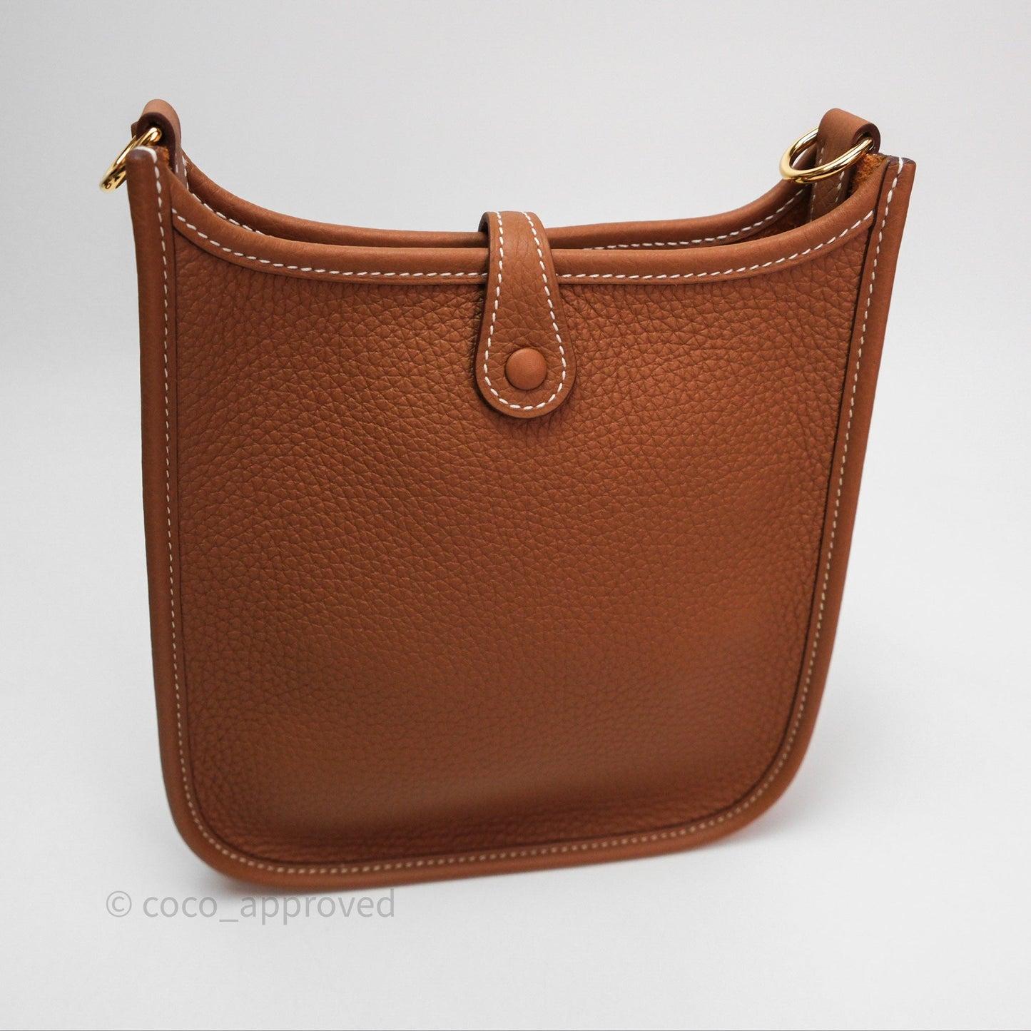 Hermès Mini Evelyne 16 Amazone Gold 37 Clemence Gold Hardware