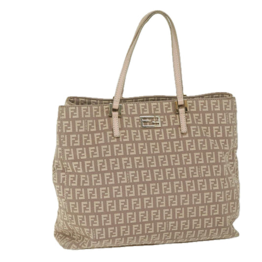 Luxury FendiZucchino Canvas Hand Bag Beige61442