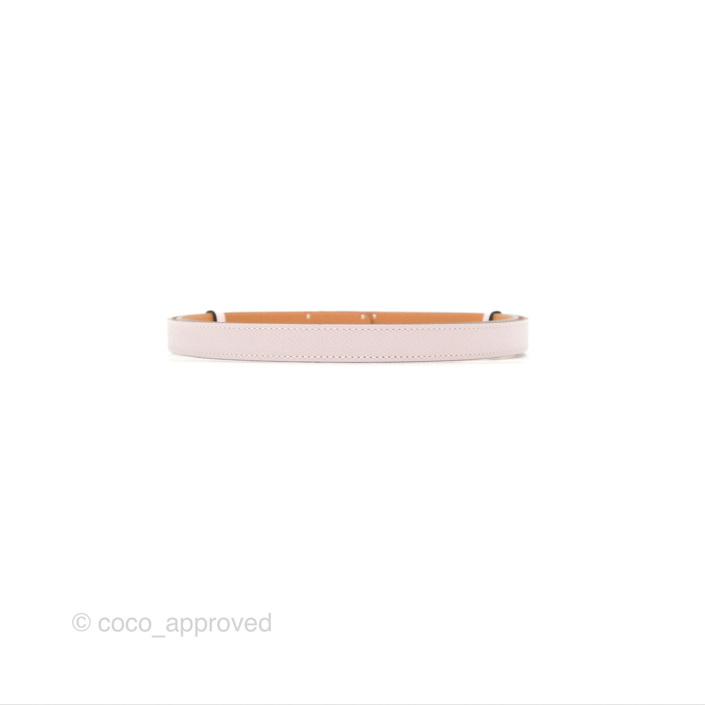 Hermès Kelly Buckle Belt Mauve Pâle Epsom Palladium Hardware
