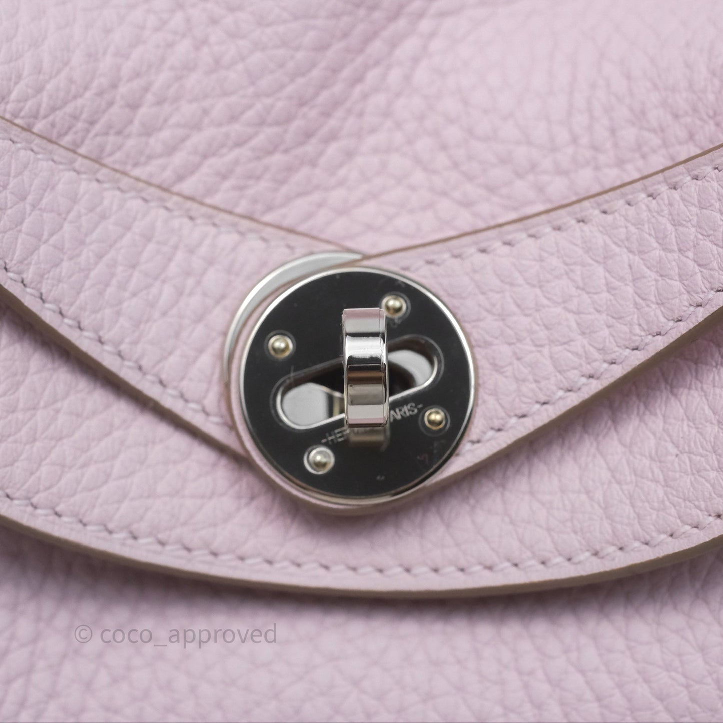 Hermès Lindy 26 Mauve Pale 09/Nata I2 Clemence Palladium Hardware