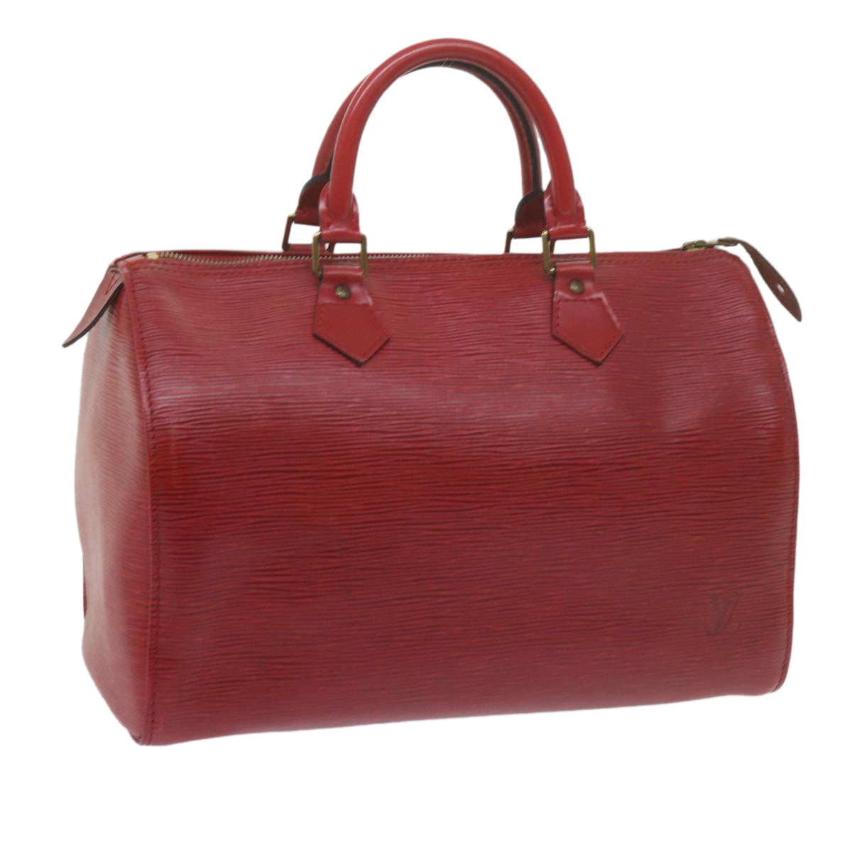 LOUIS VUITTON Epi Speedy 30 Hand Bag Castilian Red M43007 LV 61475