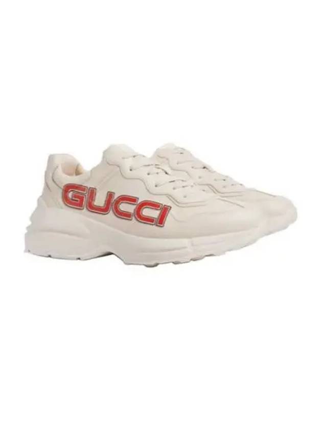 Luxury Gucci Trending 2025 Rhyton Low Top Sneakers Ivory