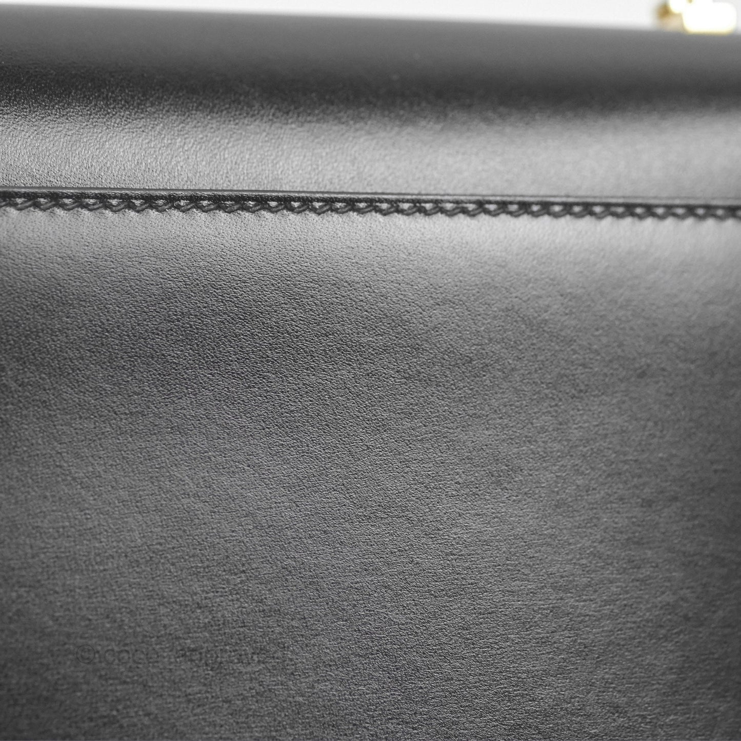Hermes Mini Verrou Chaine Bag Black Box Leather Gold Hardware