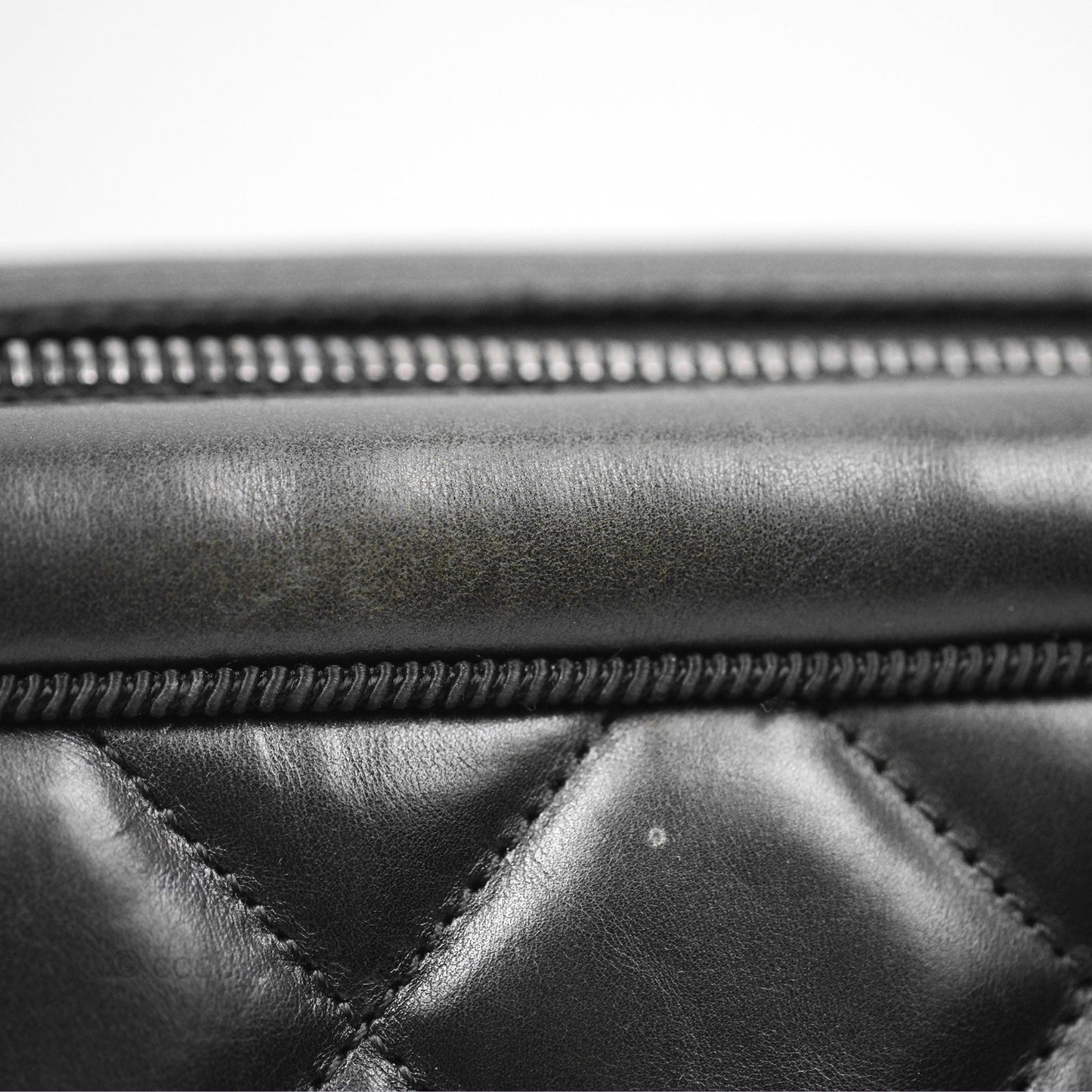 Chanel Large Ballerine Camera Case Black Calfskin Ruthenium Hardware