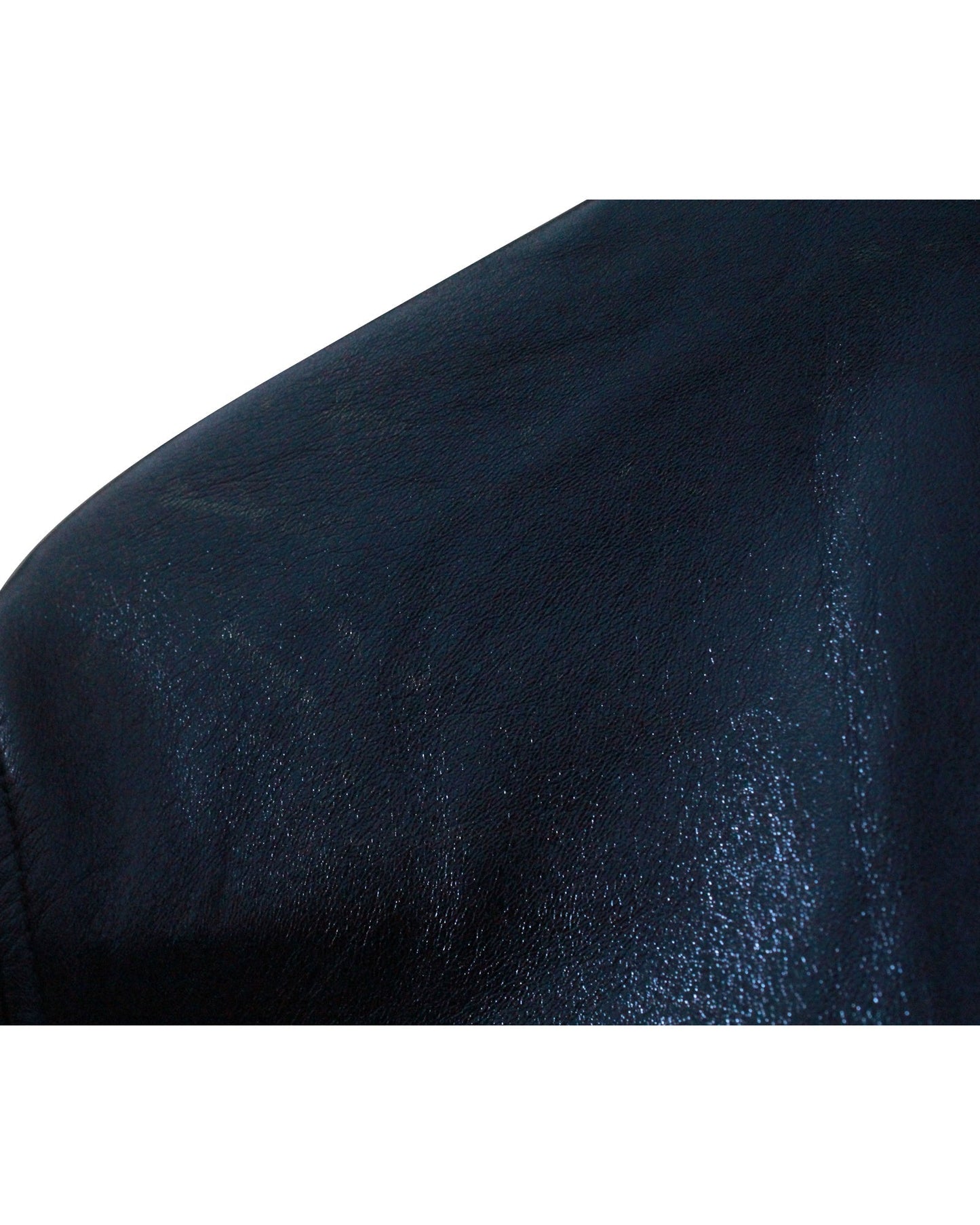 Luxury Gucci Trending 2025 Crackle Bomber Jacket in Blue Leather
