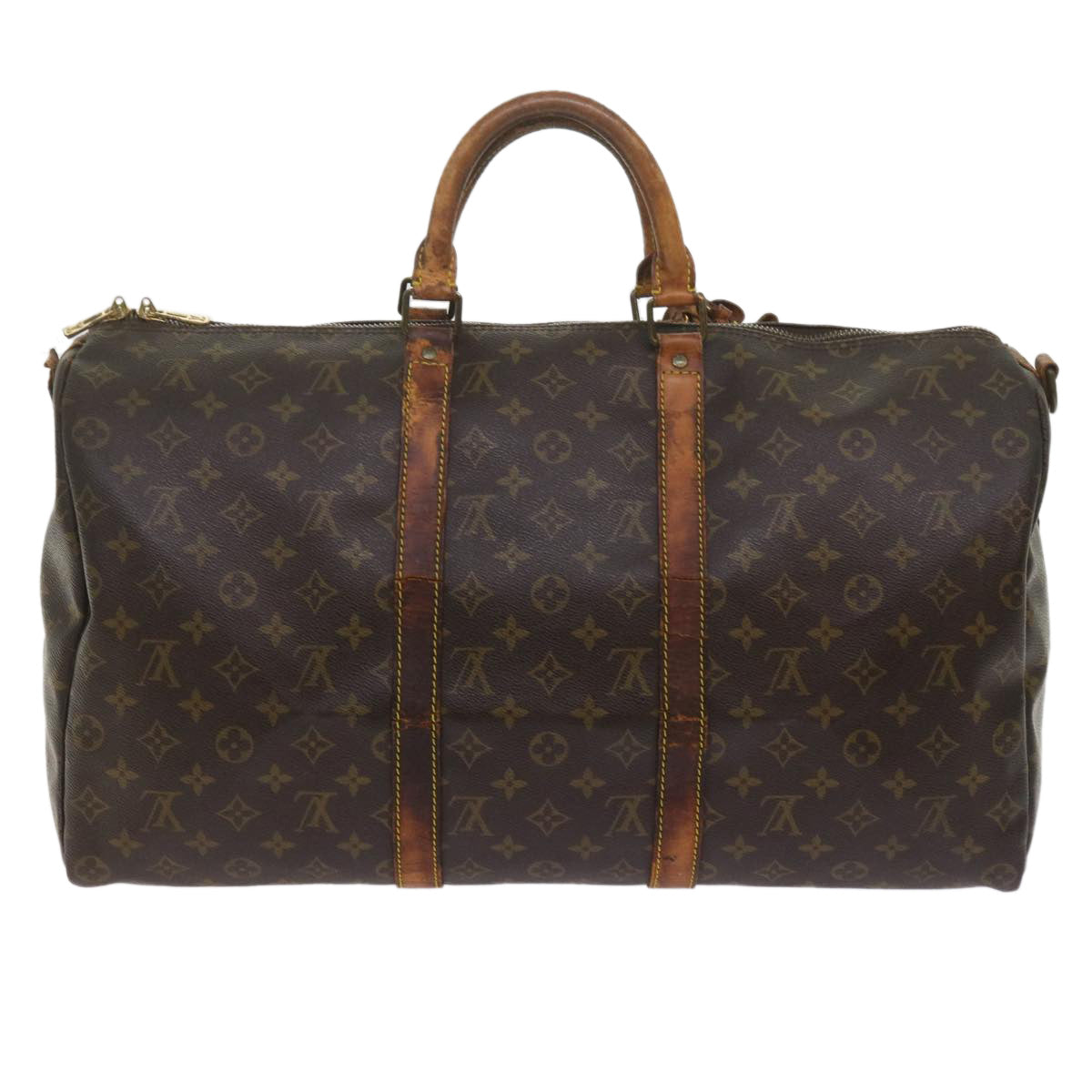 LOUIS VUITTON Monogram Keepall Bandouliere 50 Boston Bag M41416 LV 61496