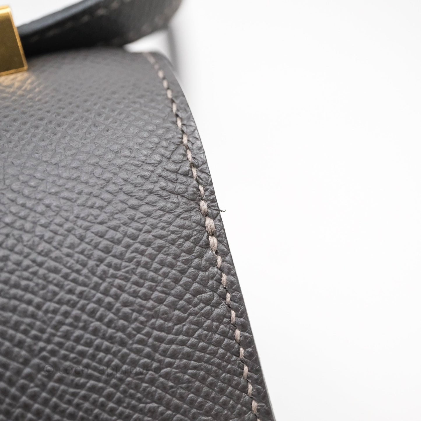 Hermès Constance Mini 18cm Graphite 88 Epsom Gold Hardware