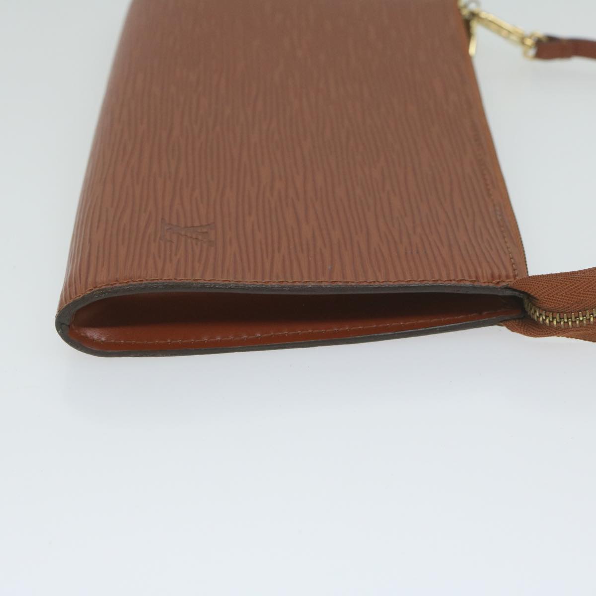 LOUIS VUITTON Epi Pochette Accessoires Pouch Brown M52953 LV 61514