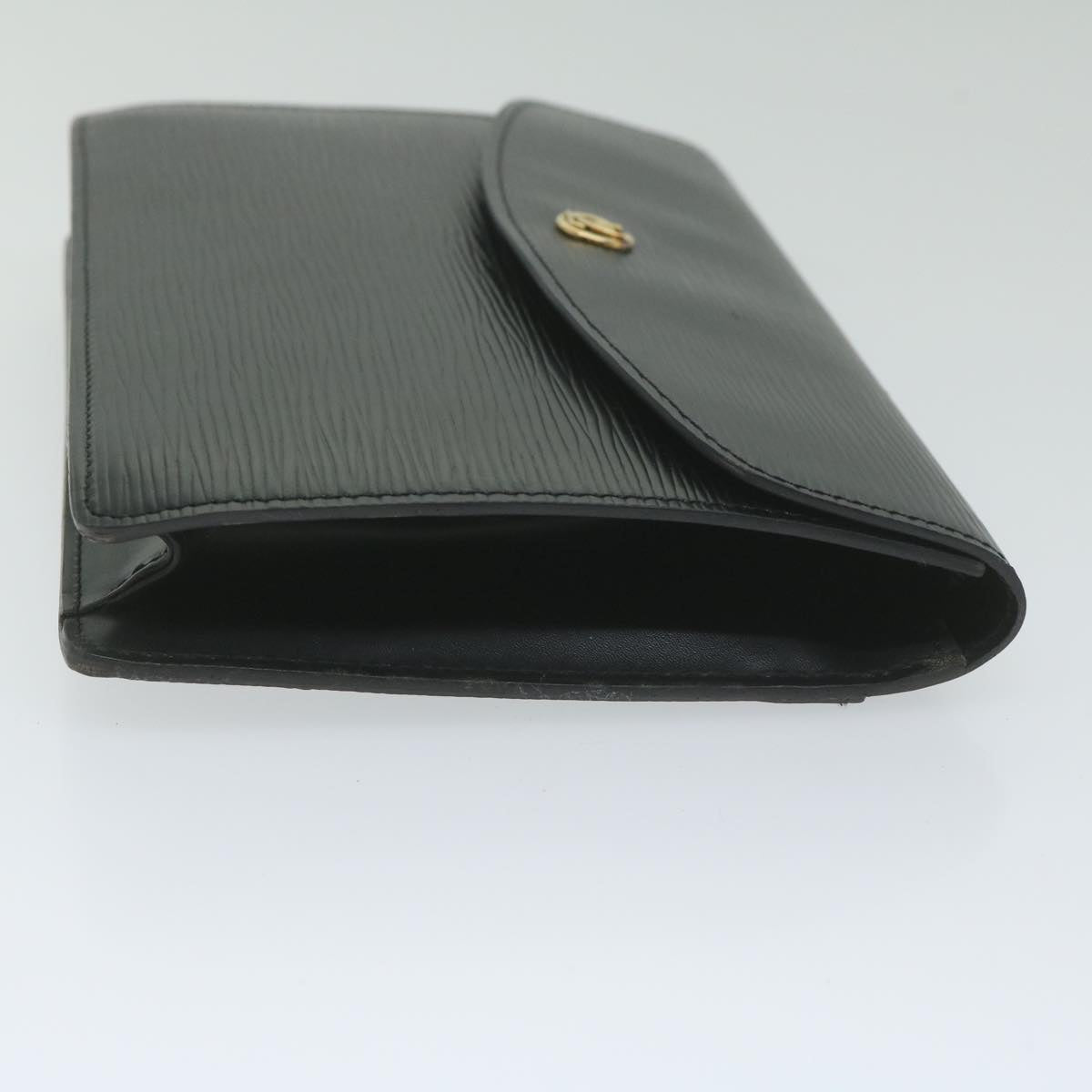 LOUIS VUITTON Epi Montaigne 23 Clutch Bag Black M52662 LV 61524