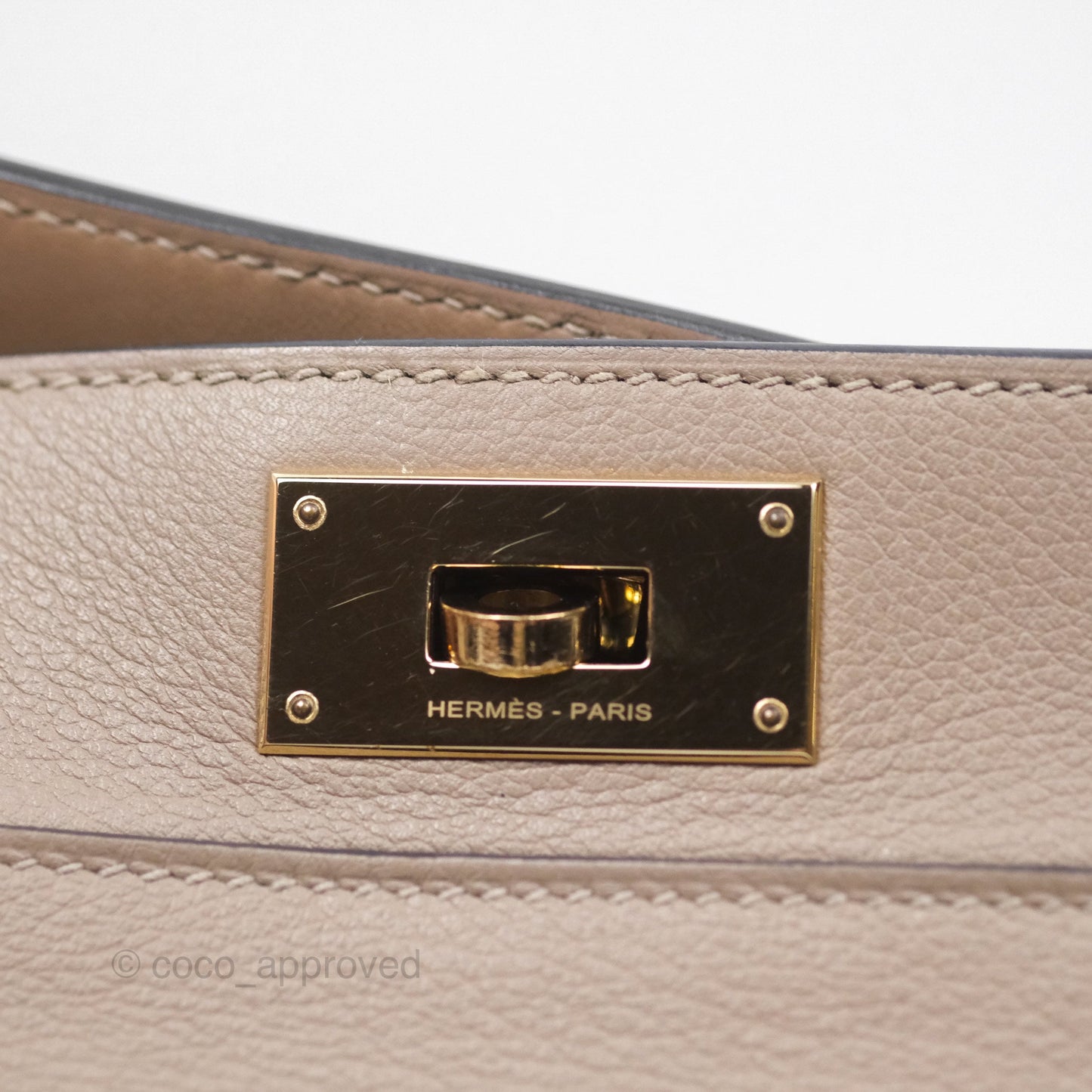 Hermès ToolBox 20 Gris Asphalte M8 Evercolor Gold Hardware