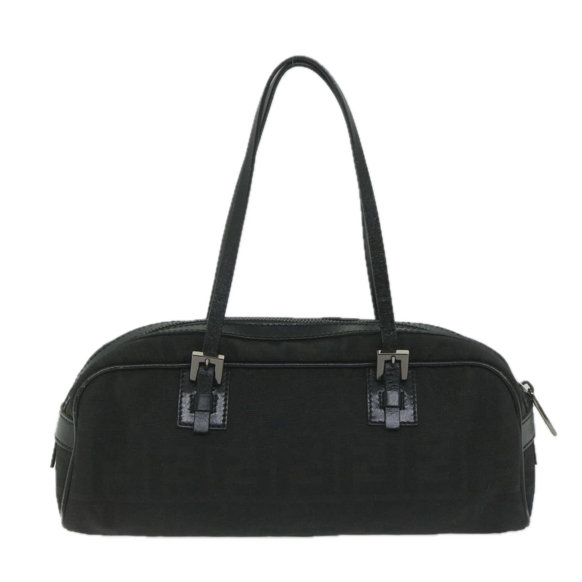 Luxury FendiZucca Canvas Hand Bag Black61538