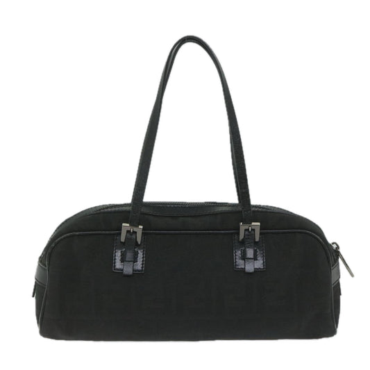 Luxury FendiZucca Canvas Hand Bag Black61538