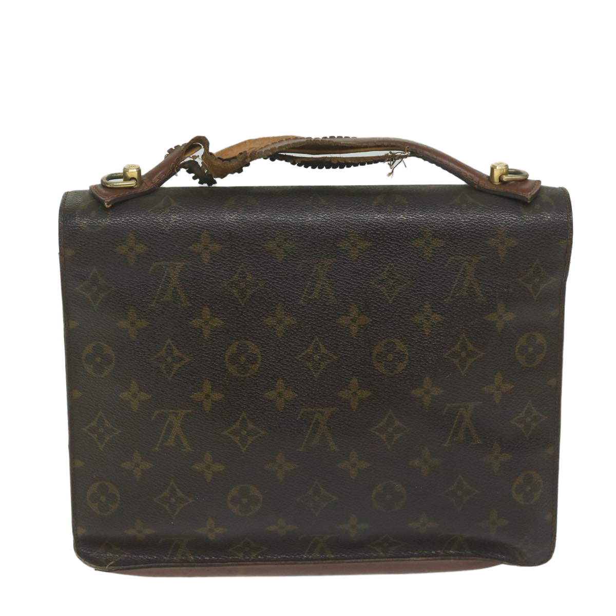 LOUIS VUITTON Monogram Monceau 28 Hand Bag 2way M51185 LV 61561