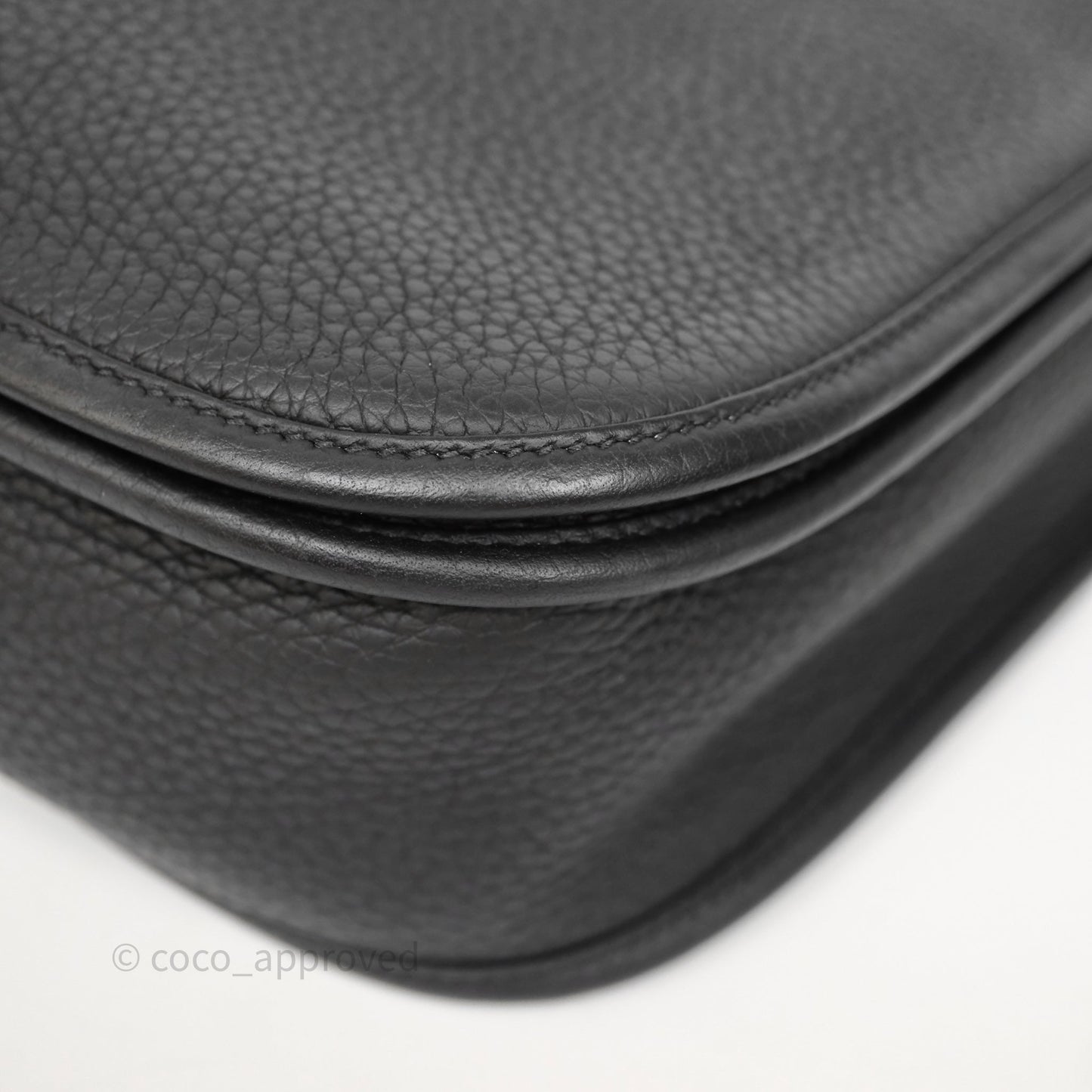 Hermes Evelyne III 29 Black Clemence Gold Hardware