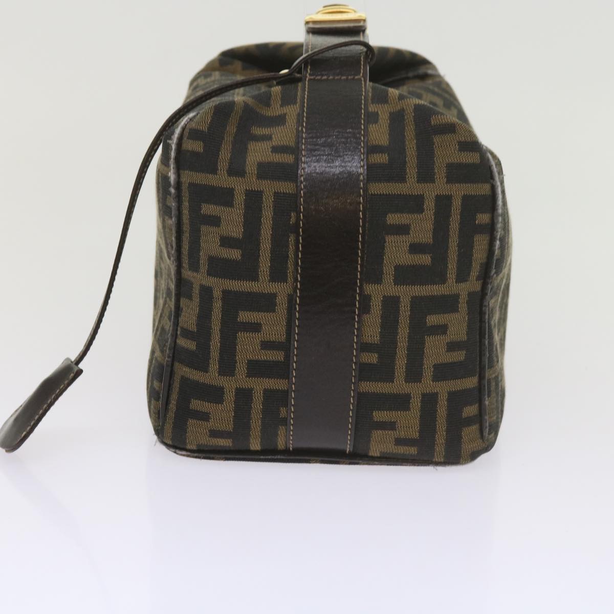 Luxury FendiZucca Canvas Vanity Cosmetic Pouch Black Brown61576