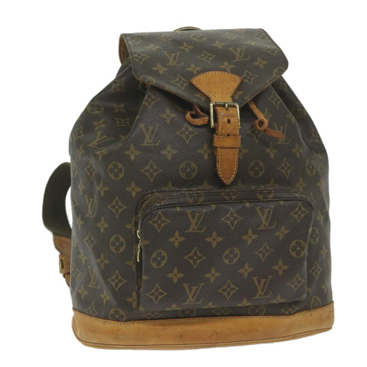 LOUIS VUITTON Monogram Montsouris GM Backpack M51135 LV 61584