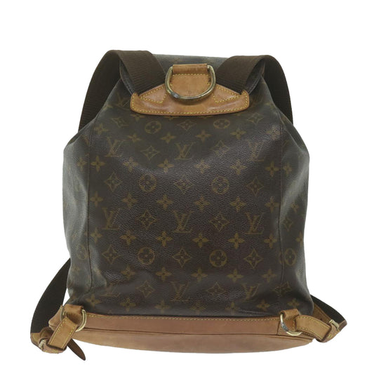 LOUIS VUITTON Monogram Montsouris GM Backpack M51135 LV 61585