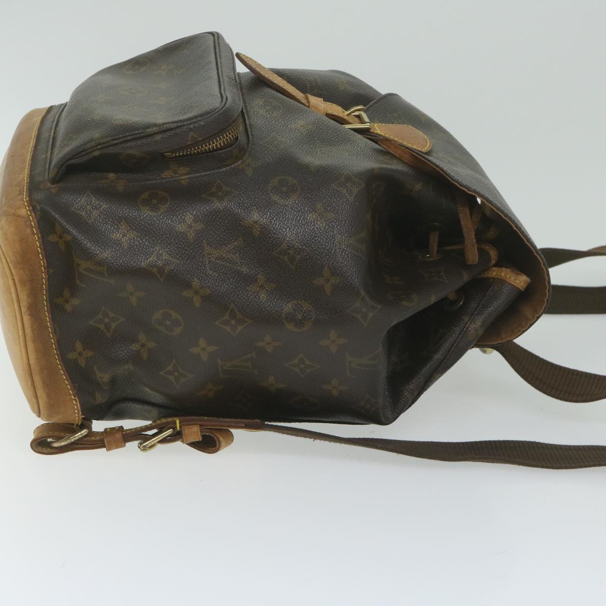 LOUIS VUITTON Monogram Montsouris GM Backpack M51135 LV 61585