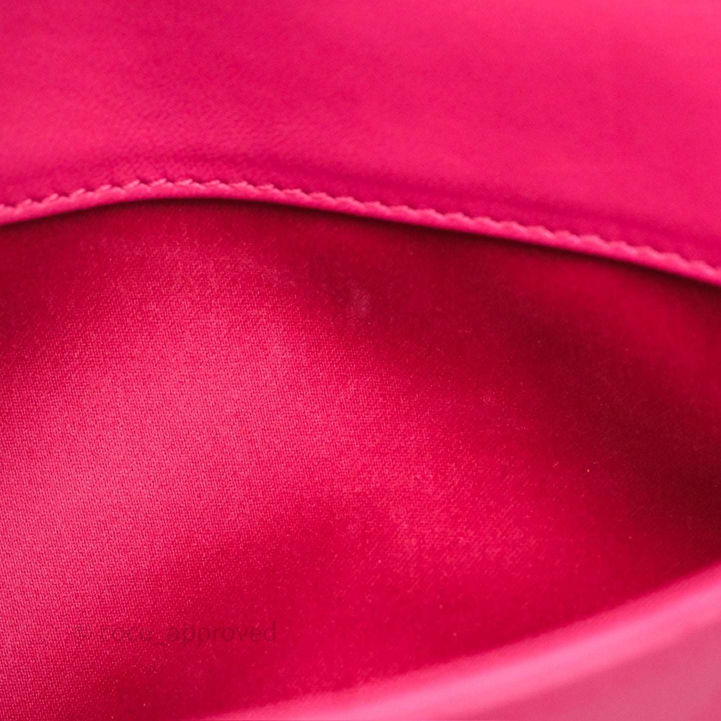 Chanel Stitched Double Flap Bag Pink Calfskin Silver Hardware