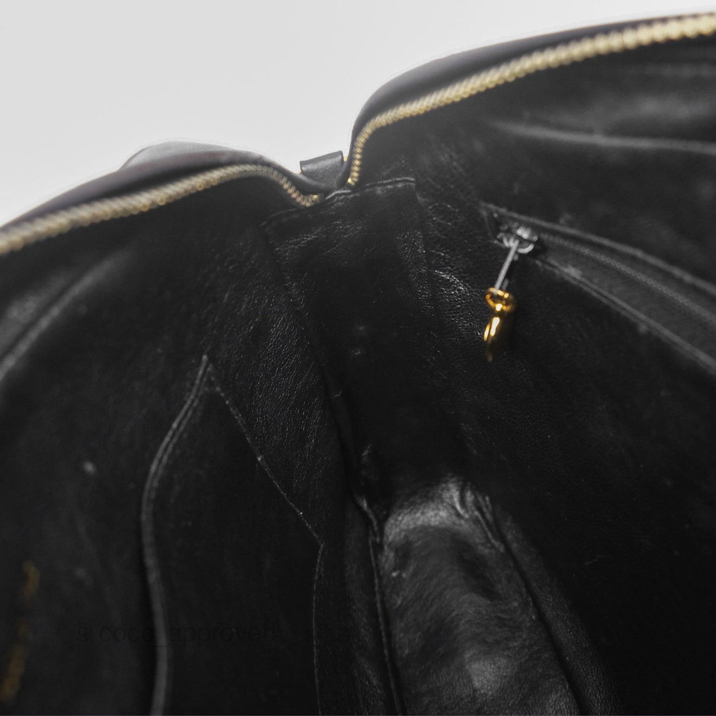 Chanel Vintage Small Camera Bag Black Lambskin Gold Hardware