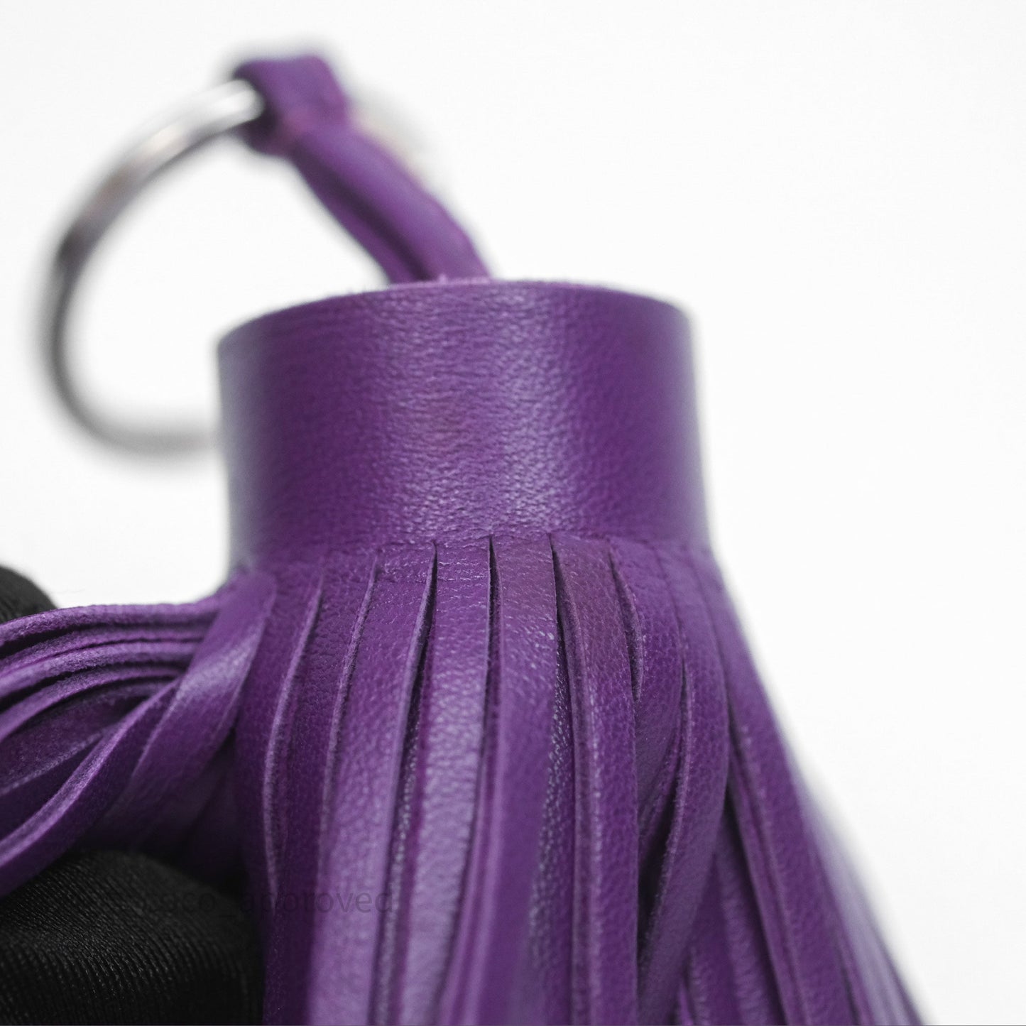 Hermès Carmen Key Ring Violet Lambskin